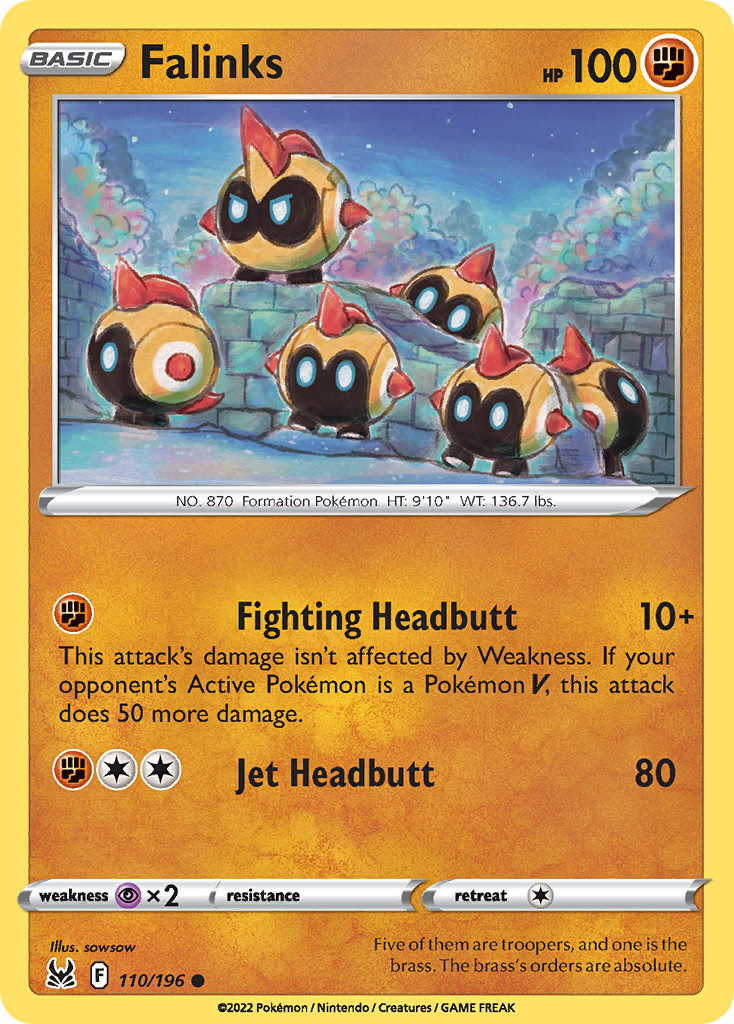 Falinks (110/196) - [Reverse Holo] Lost Origin (LOR)