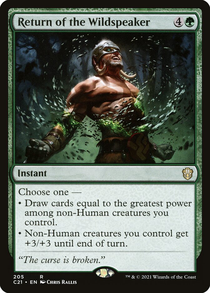 Return of the Wildspeaker (205) - Commander 2021 (C21)