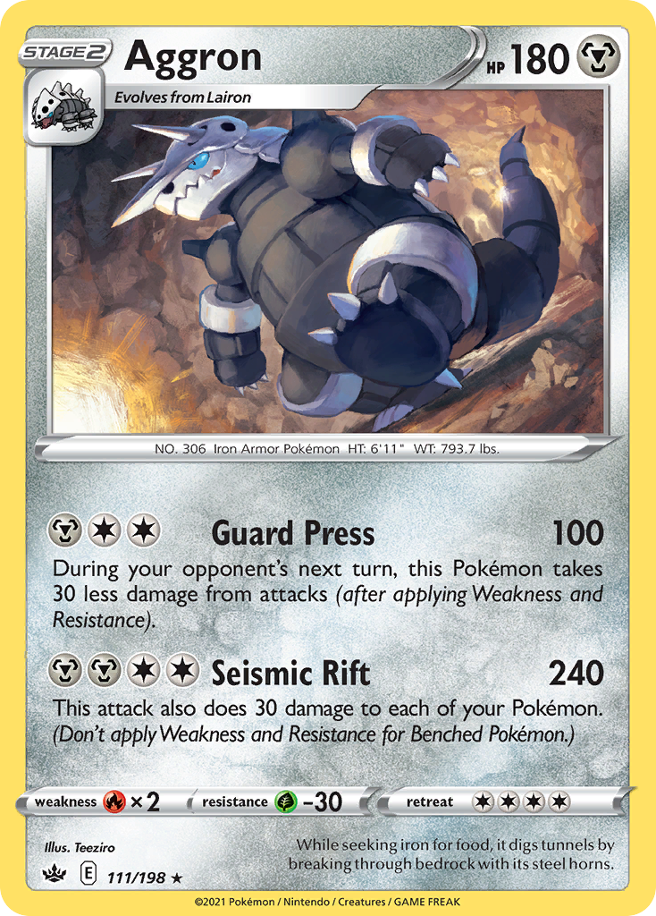 Aggron (111/198) - Chilling Reign (CRE)