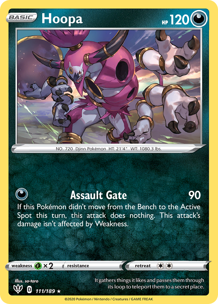 Hoopa (111/189) - [Reverse Holo] Darkness Ablaze (DAA)