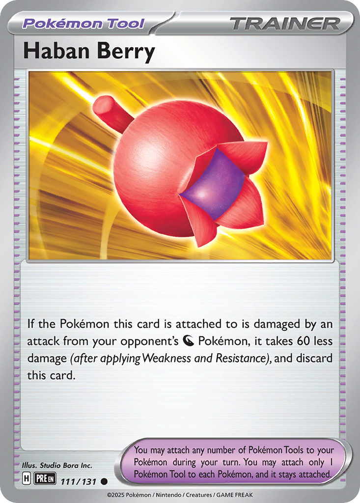 Haban Berry (111/131) - [Reverse Holo] Prismatic Evolutions (PRE)