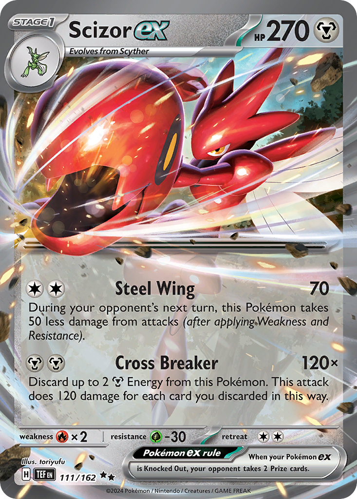 Scizor ex (111/162) - [Holo Foil] Temporal Forces (TEF)