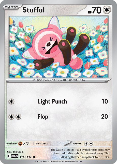 Stufful (111/132) - [Reverse Holo] Mega Evolution (MEG)