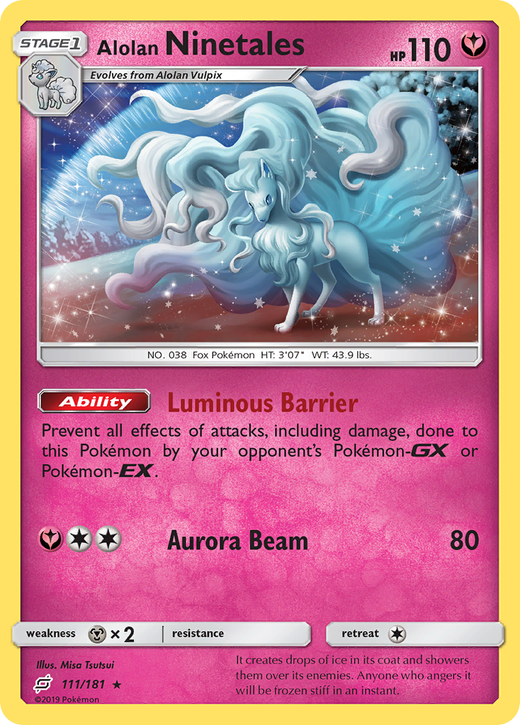 Alolan Ninetales (111/181) - [Holo Foil] Team Up (TEU)