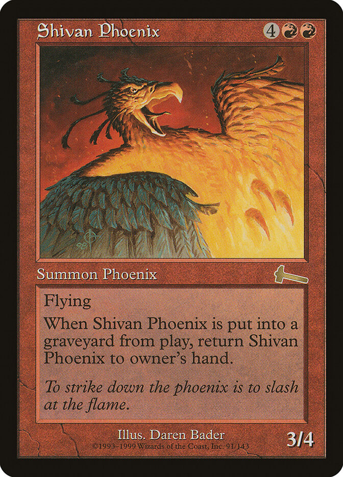 Shivan Phoenix (91) - Urza's Legacy (ULG)