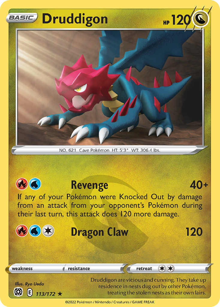 Druddigon (113/172) - Brilliant Stars (BRS)