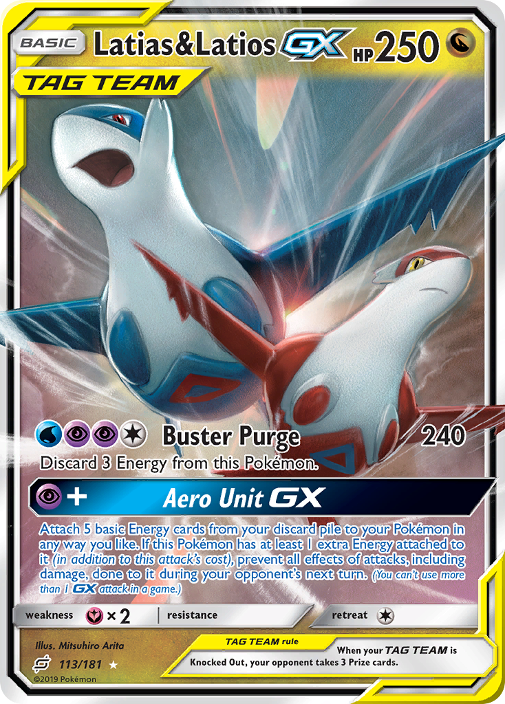 Latias & Latios-GX (113/181) - [Holo Foil] Team Up (TEU)