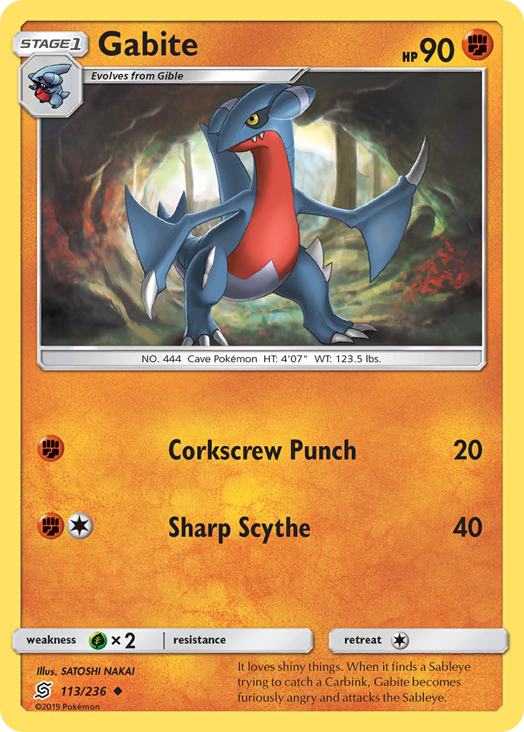 Gabite (113/236) - [Reverse Holo] Unified Minds (UNM)