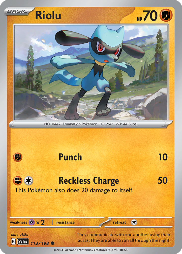 Riolu (113/198) - Scarlet & Violet (SVI)