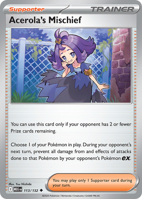 Acerola's Mischief (113/132) - [Reverse Holo] Mega Evolution (MEG)