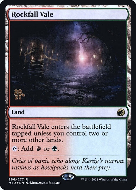 Rockfall Vale (266s) - Innistrad: Midnight Hunt Promos (PMID)