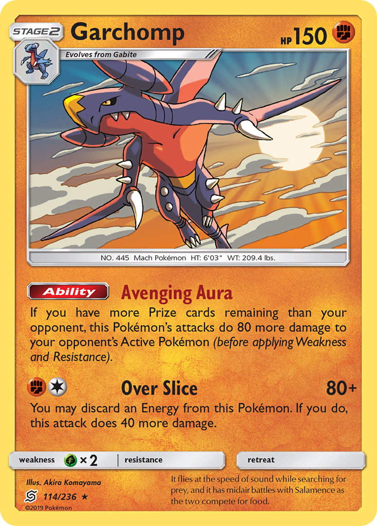 Garchomp (114/236) - [Reverse Holo] Unified Minds (UNM)