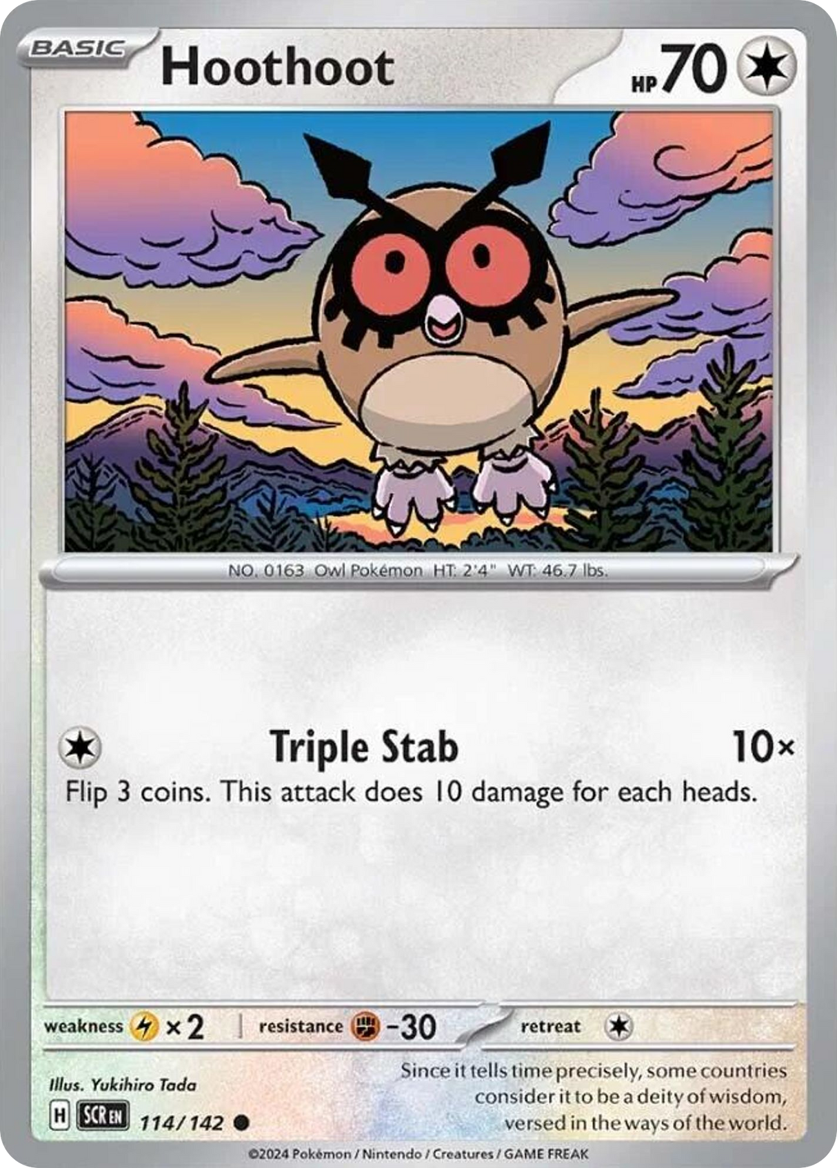 Hoothoot (114/142) - Stellar Crown (SCR)