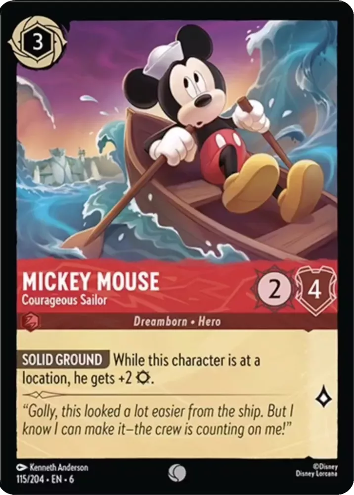 Mickey Mouse - Courageous Sailor - [Foil] Azurite Sea (6)