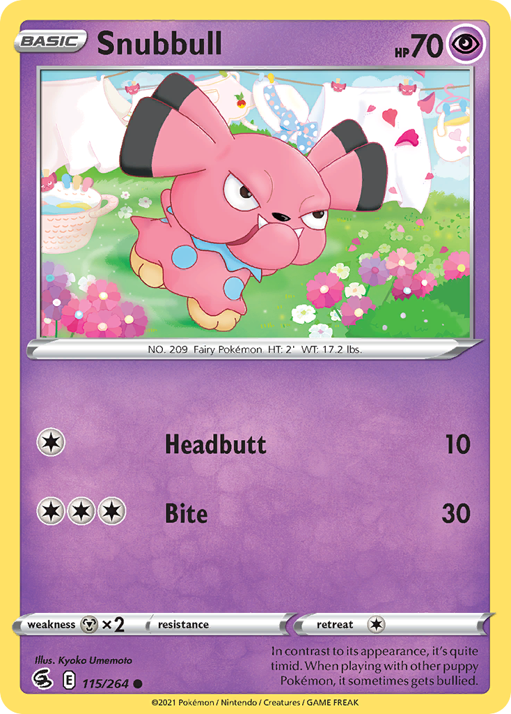 Snubbull (115/264) - [Reverse Holo] Fusion Strike (FST)