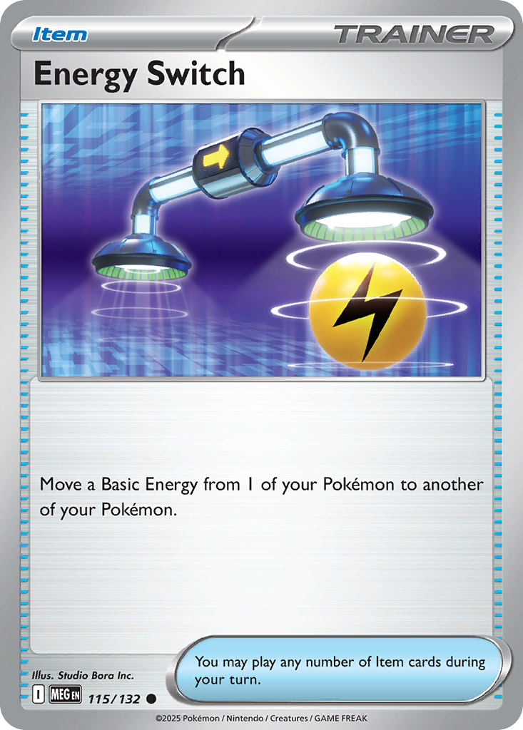 Energy Switch (115/132) - [Reverse Holo] Mega Evolution (MEG)