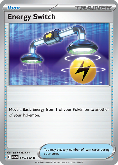 Energy Switch (115/132) - [Reverse Holo] Mega Evolution (MEG)