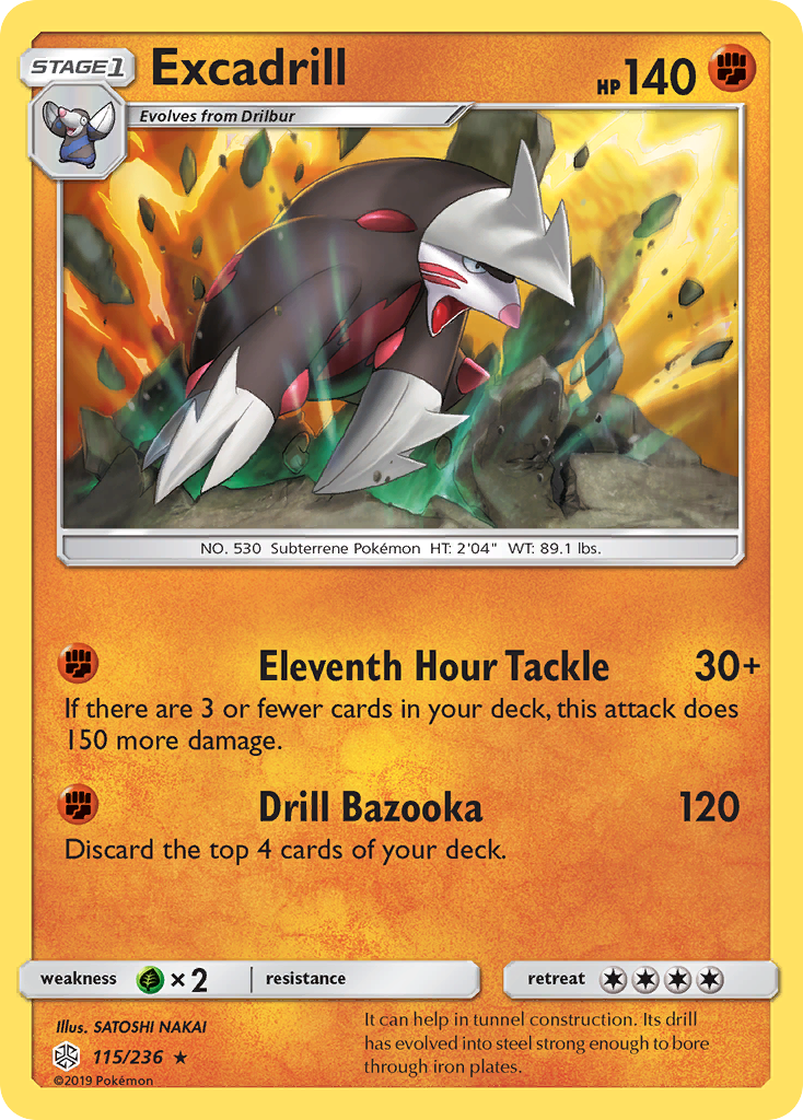 Excadrill (115/236) - [Holo Foil] Cosmic Eclipse (CEC)