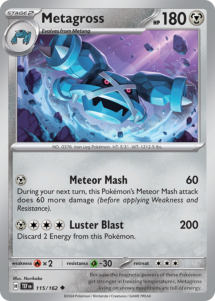 Metagross (115/162) - [Reverse Holo] Temporal Forces (TEF)