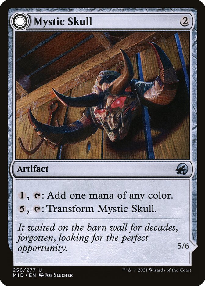 Mystic Skull // Mystic Monstrosity (256) - Innistrad: Midnight Hunt (MID)