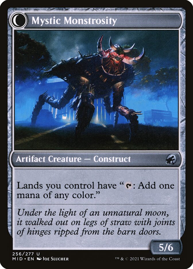 Mystic Skull // Mystic Monstrosity (256) - Innistrad: Midnight Hunt (MID)