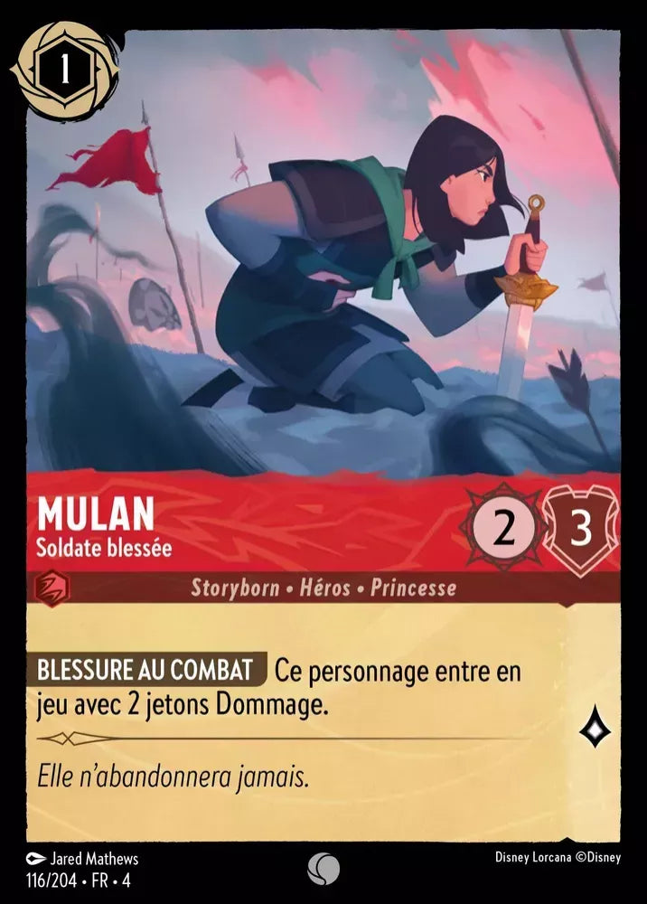 Mulan - Injured Soldier - [Foil] Ursula's Return (4)