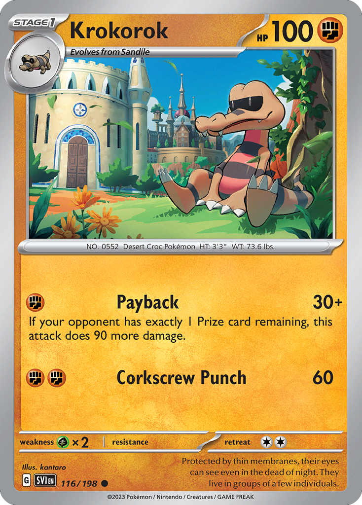 Krokorok (116/198) - [Reverse Holo] Scarlet & Violet (SVI)