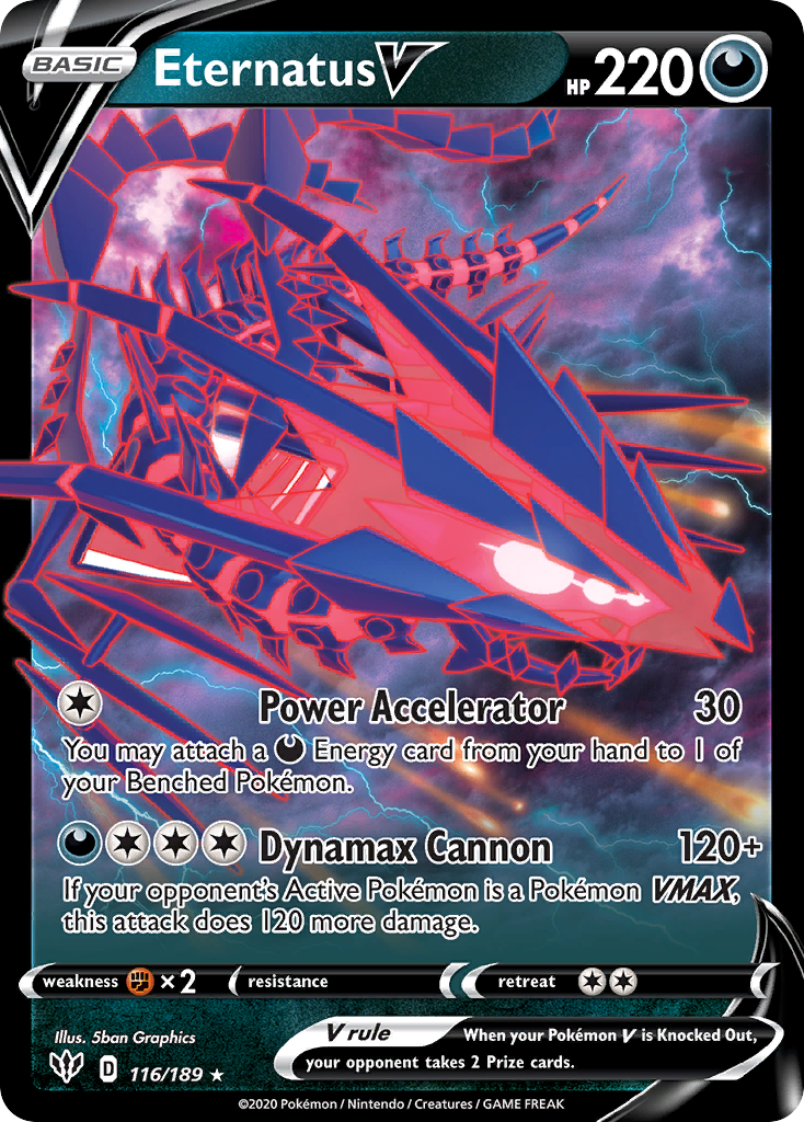 Eternatus V (116/189) - [Holo Foil] Darkness Ablaze (DAA)