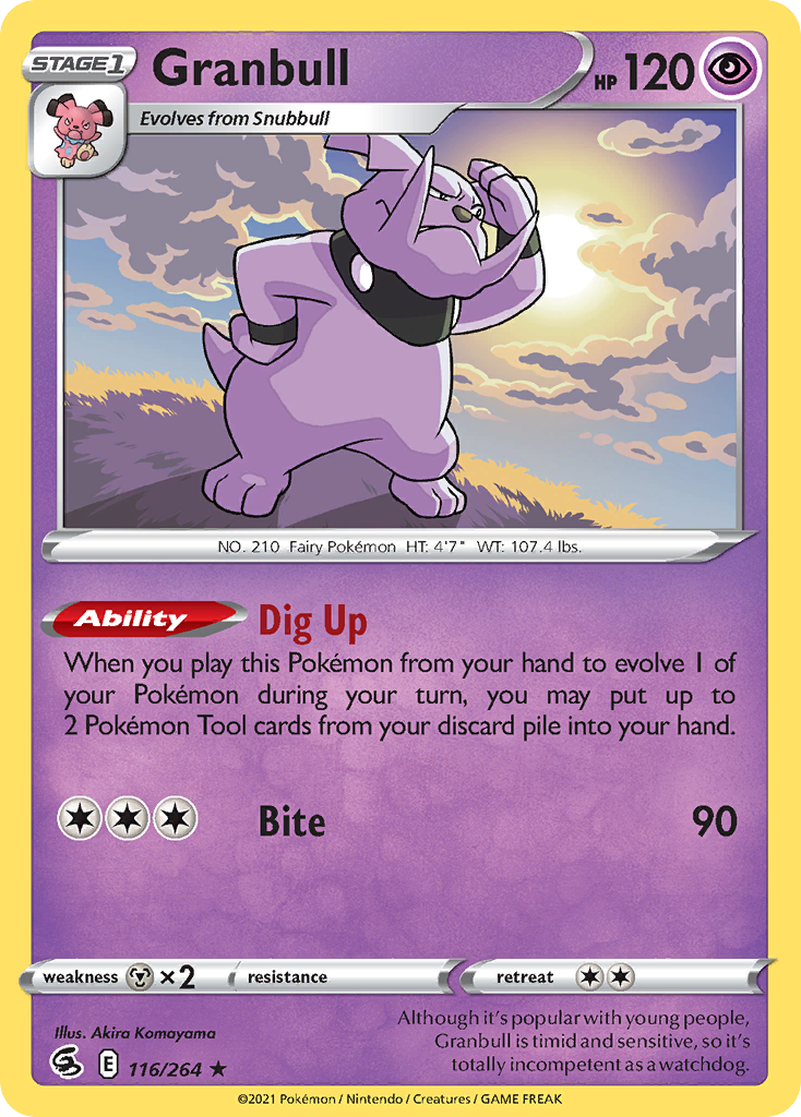 Granbull (116/264) - Fusion Strike (FST)