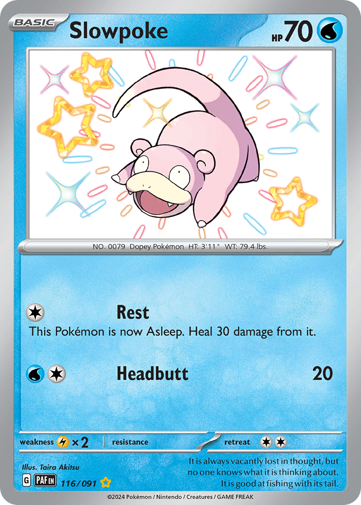 Slowpoke (116/91) - [Shiny Holo] Paldean Fates (PAF)