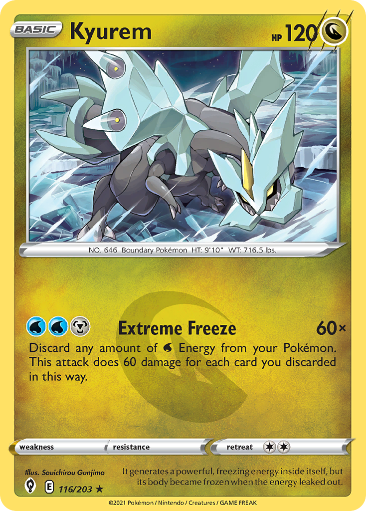 Kyurem (116/203) - [Reverse Holo] Evolving Skies (EVS)