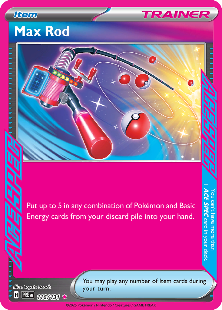 Max Rod (116/131) - [ACE SPEC] Prismatic Evolutions (PRE)