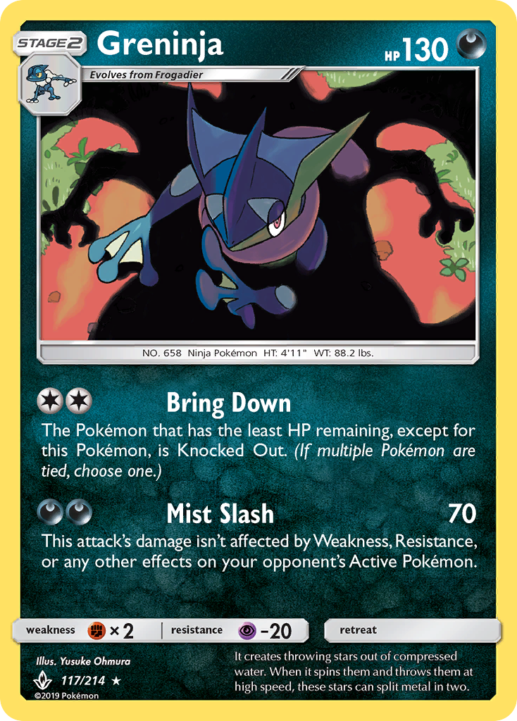 Greninja (117/214) - [Holo Foil] Unbroken Bonds (UNB)