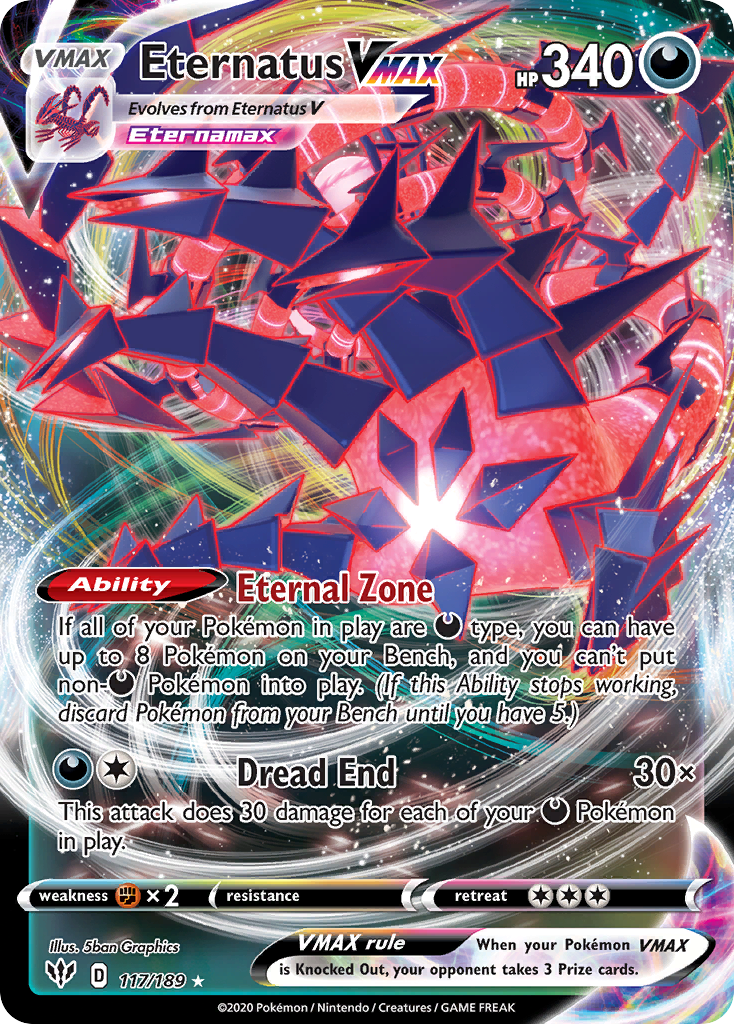 Eternatus VMAX (117/189) - [Holo Foil] Darkness Ablaze (DAA)