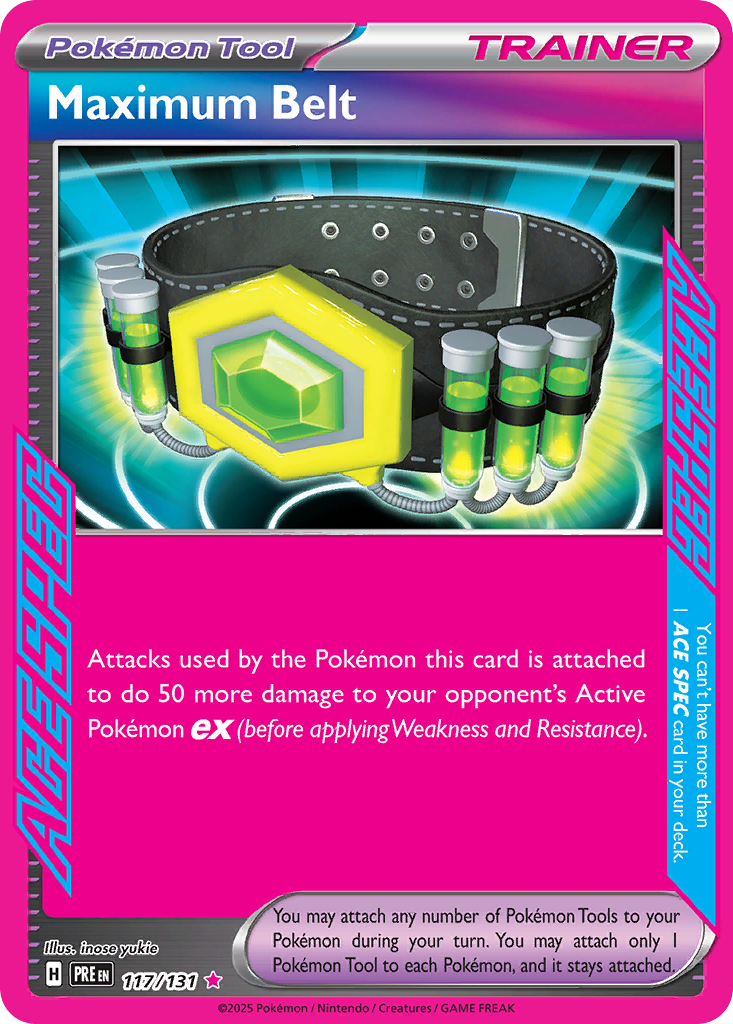 Maximum Belt (117/131) - [ACE SPEC] Prismatic Evolutions (PRE)