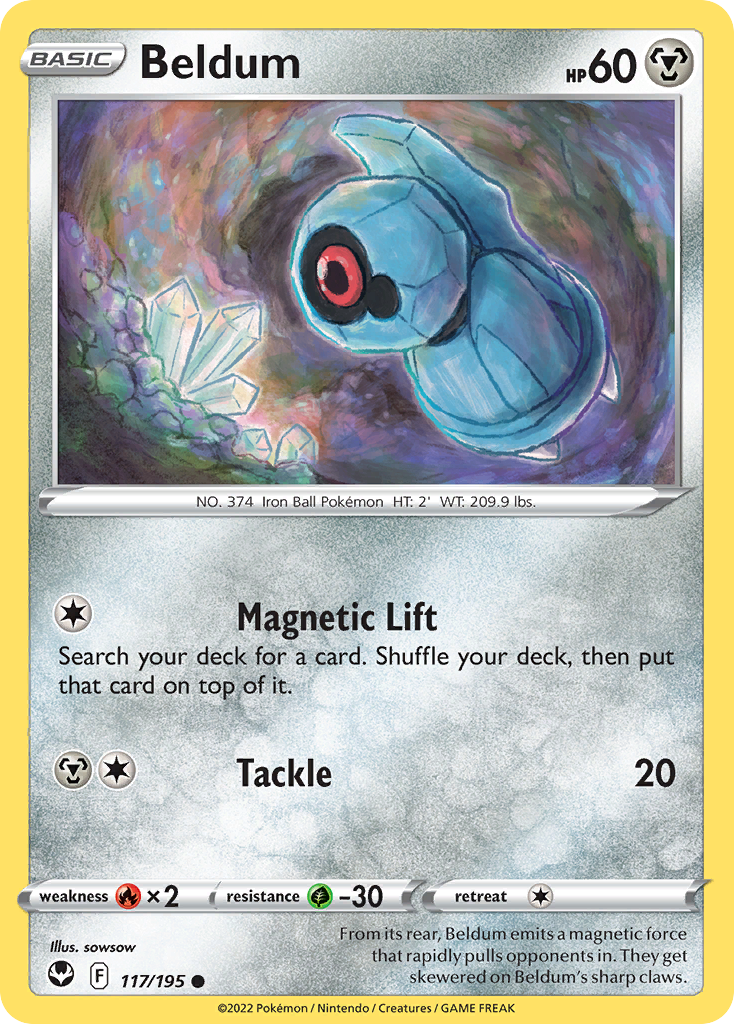 Beldum (117/195) - [Reverse Holo] Silver Tempest (SIT)