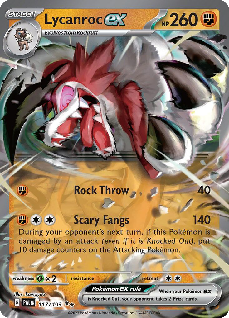 Lycanroc ex (117/193) - [Holo Foil] Paldea Evolved (PAL)