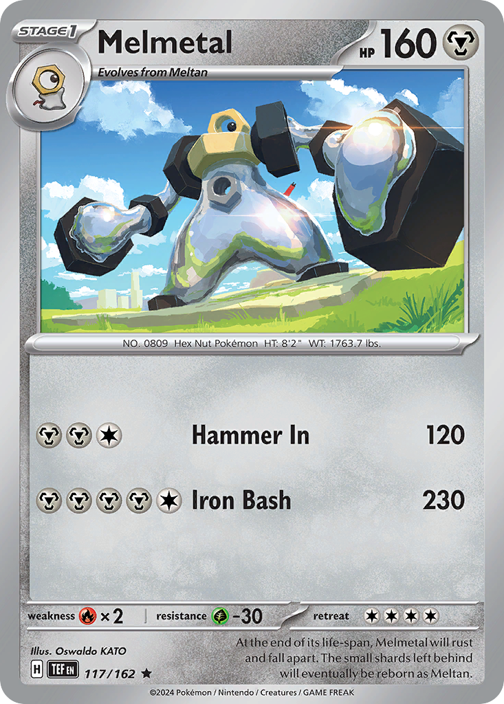 Melmetal (117/162) - [Reverse Holo] Temporal Forces (TEF)