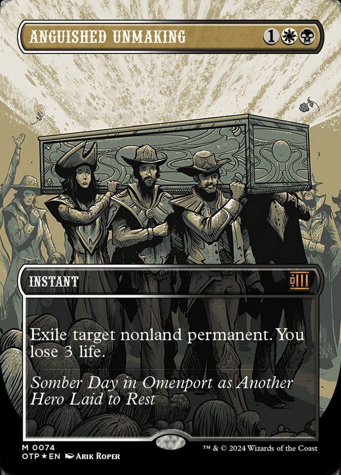 Anguished Unmaking - [Textured Foil, Borderless] Breaking News (OTP)