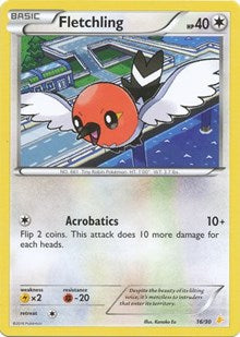 Fletchling (16) - XY Trainer Kit: Pikachu Libre & Suicune (PR)