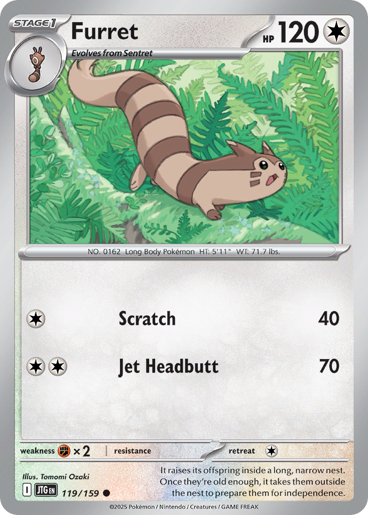 Furret (119/159) - [Reverse Holo] Journey Together (JTG)