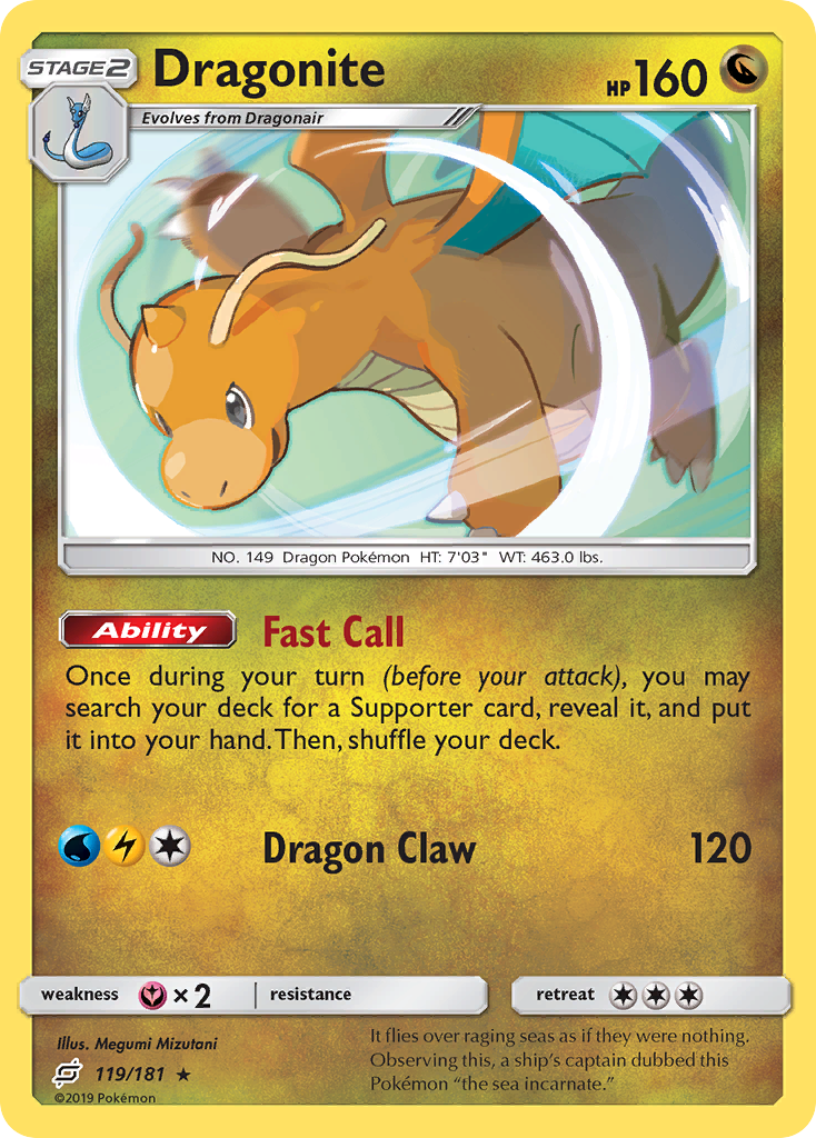Dragonite (119/181) - [Holo Foil] Team Up (TEU)