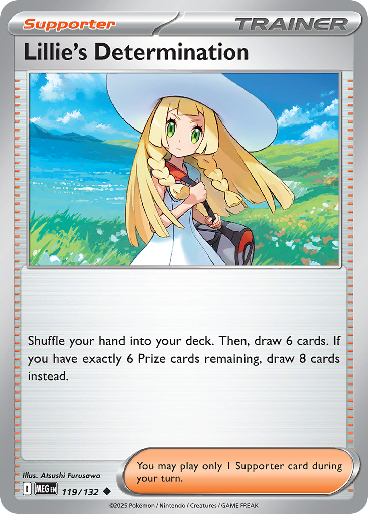 Lillie's Determination (119/132) - [Reverse Holo] Mega Evolution (MEG)
