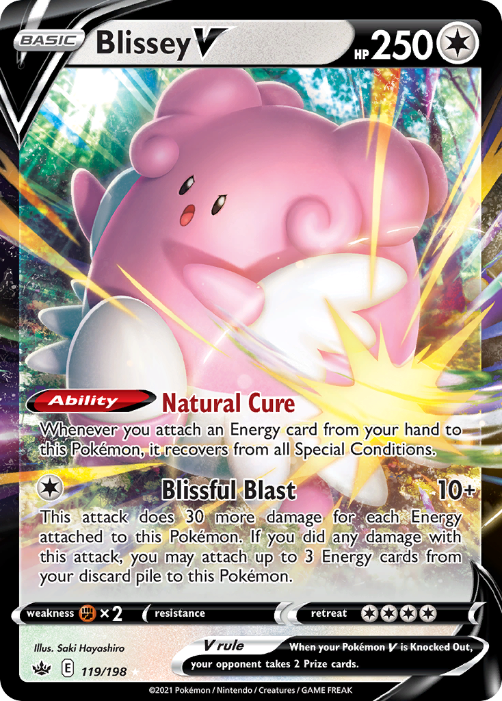 Blissey V (119/198) - [Holo Foil] Chilling Reign (CRE)