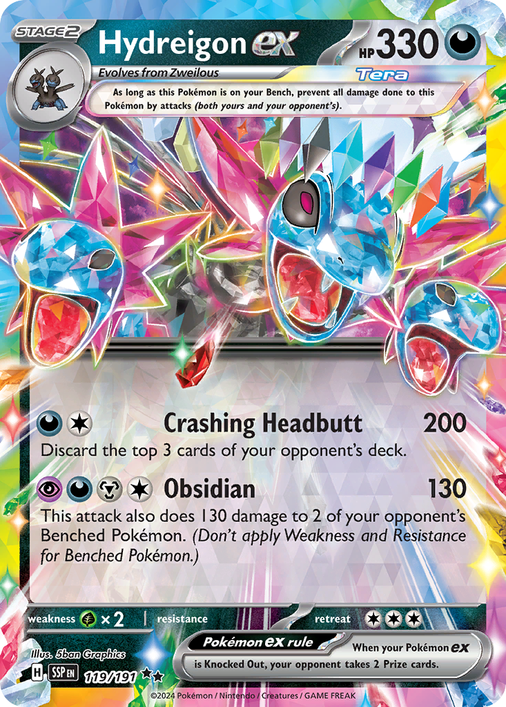 Hydreigon ex (119/191) - [Holo Foil] Surging Sparks (SSP)