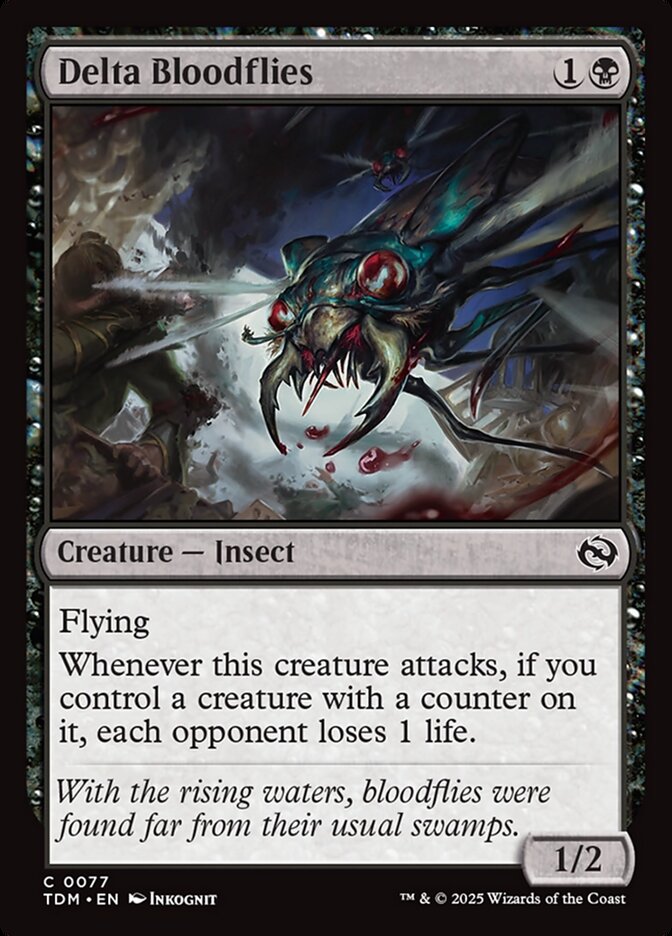 Delta Bloodflies (77) - [Foil] Tarkir: Dragonstorm (TDM)