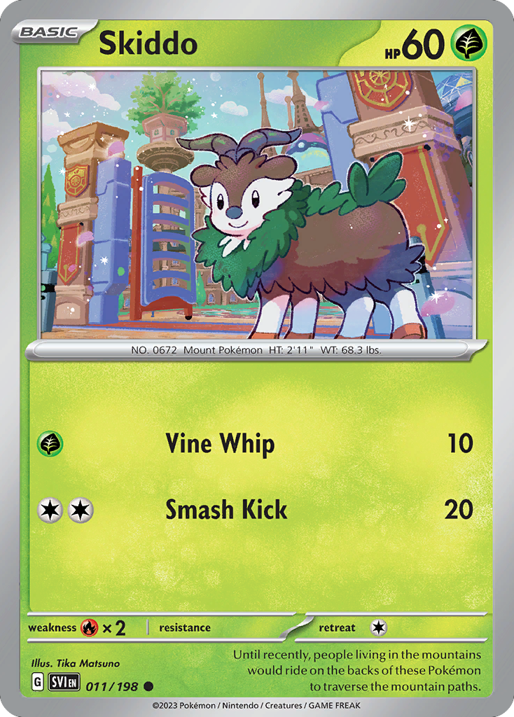 Skiddo (11/198) - Scarlet & Violet (SVI)