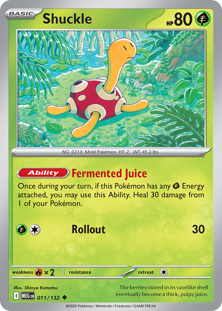 Shuckle (11/132) - [Reverse Holo] Mega Evolution (MEG)
