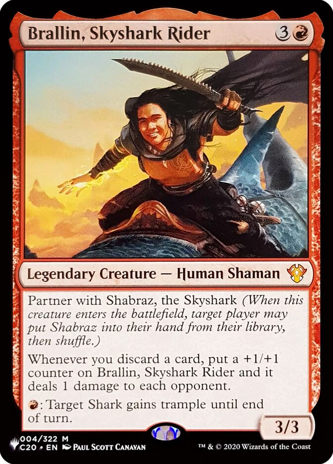 Brallin, Skyshark Rider (C20-4) - The List (PLST)