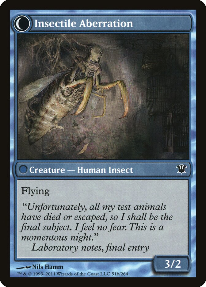Delver of Secrets // Insectile Aberration (51) - Innistrad (ISD)